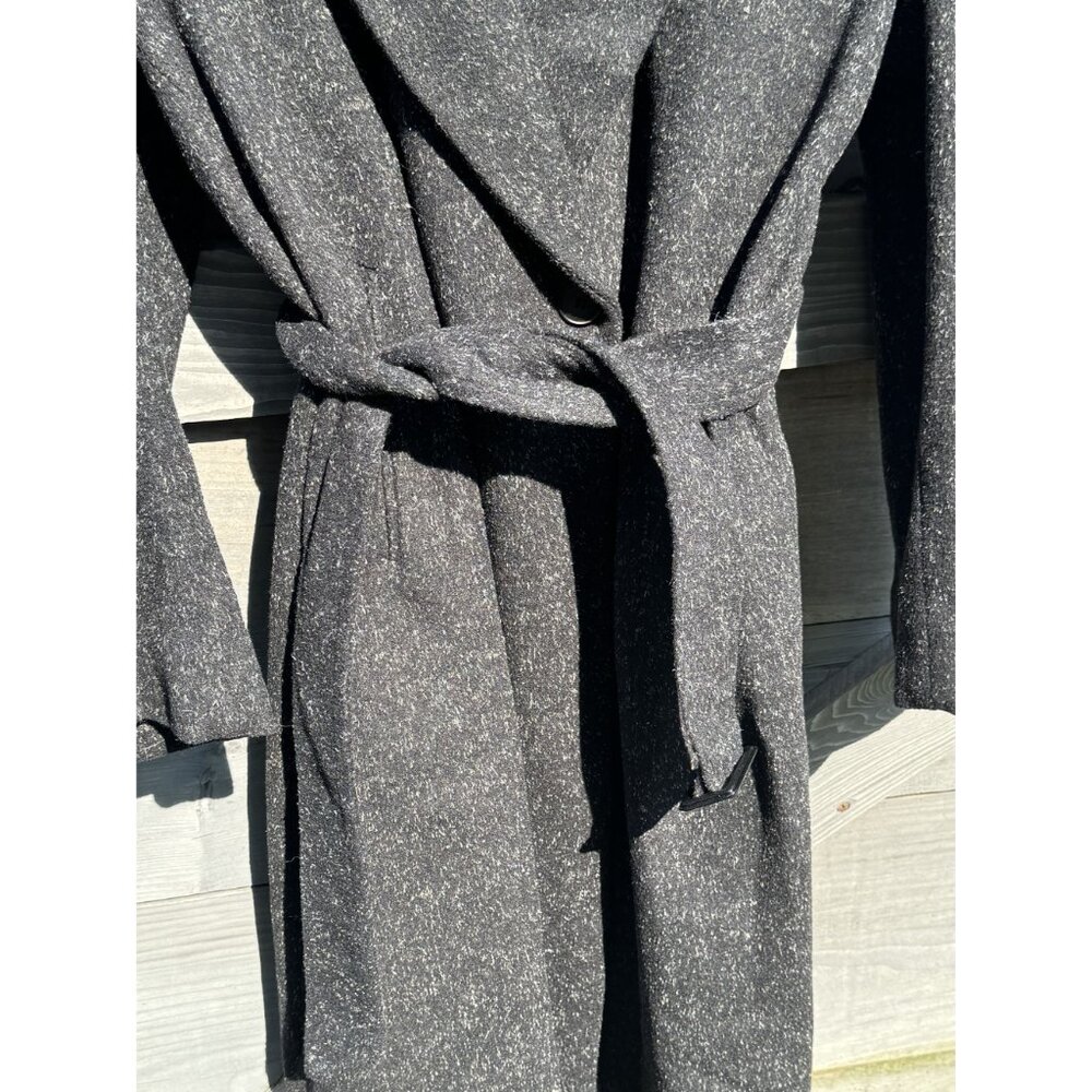 Florenz Collection Womens Wool Blend Long Coat Belt Size 40/2XL - Picture 4 of 7